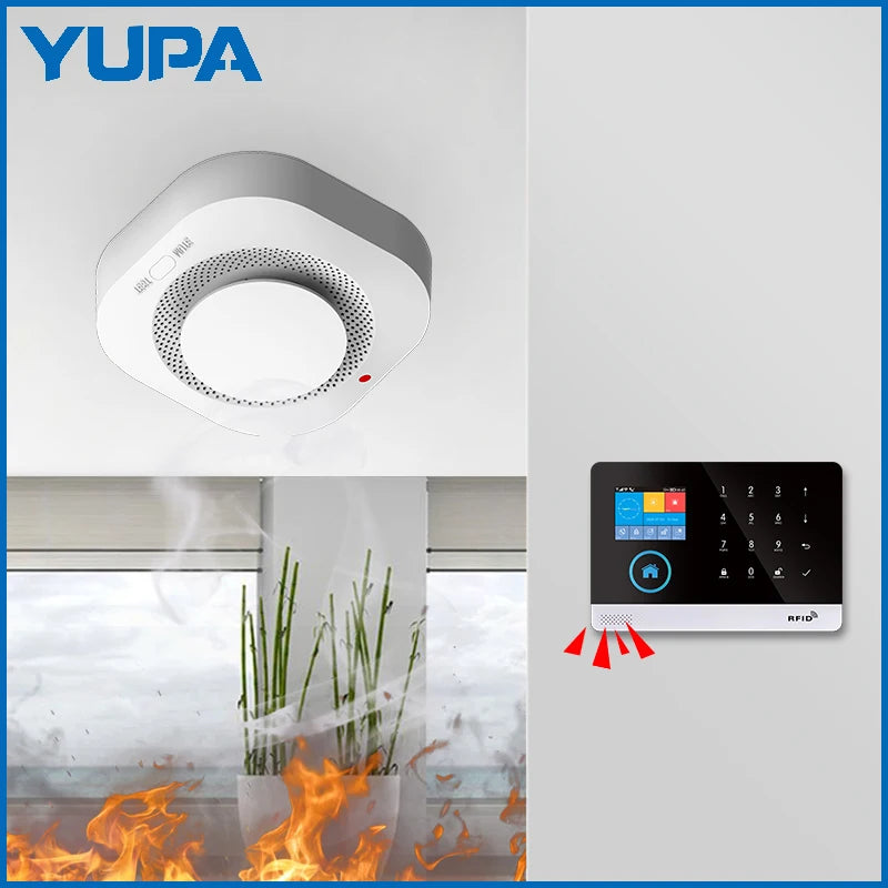 Fire & Gas Alarm: Home Wireless Smoke Detector & Sensor Alarm