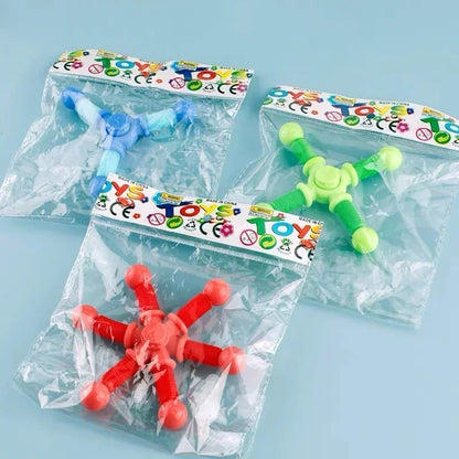 Stress: Fidget Spinner Pop Tube Sensory Toys (1pcs) for Children/Adults. Suction Cup Stress Relief