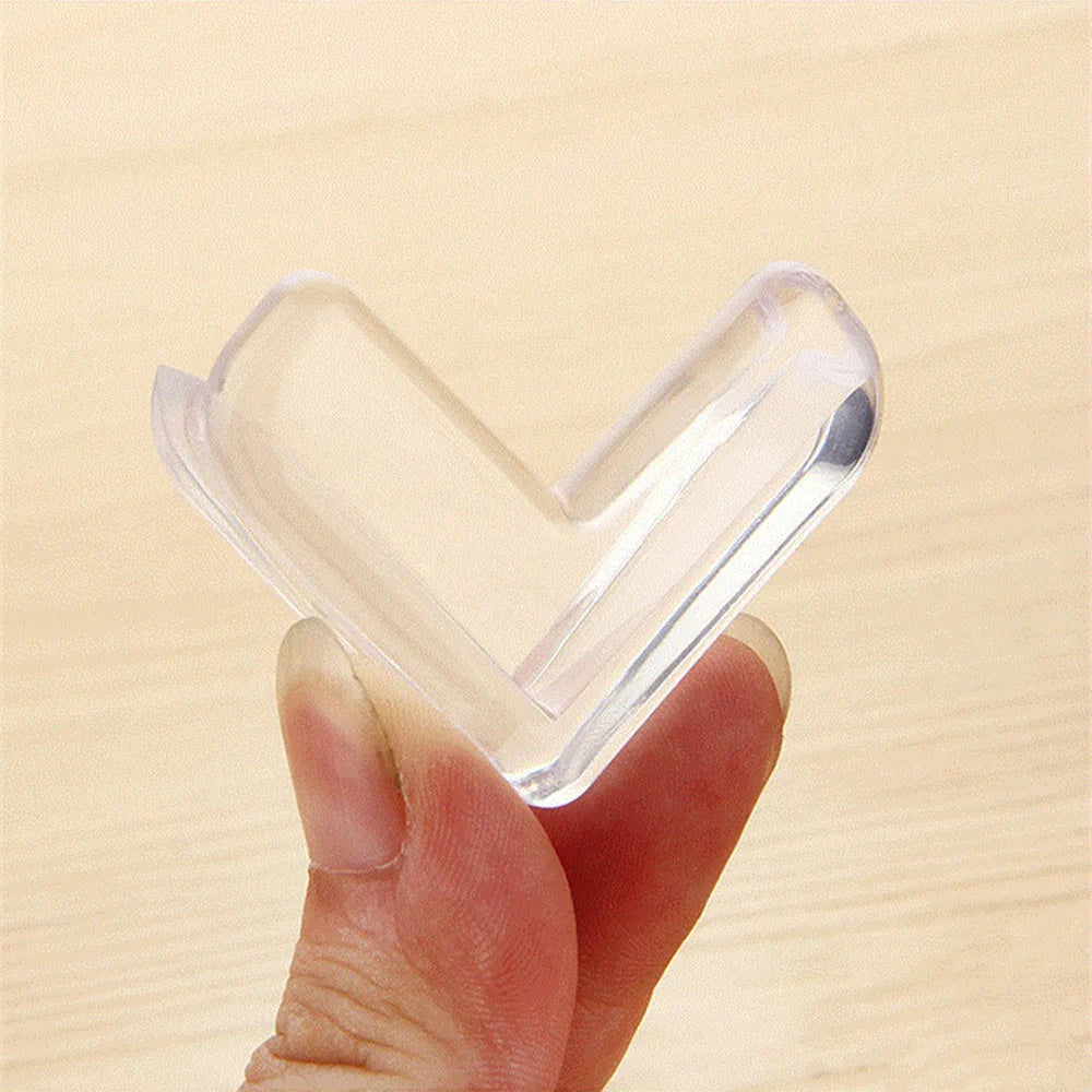 4Pcs/set Baby Safety L Shape Transparent Protectors for Table & Furniture Guards