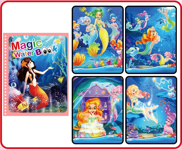 Motor Skills: Magic Water Painting/Reusable Children Activity books