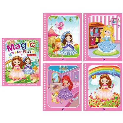 Motor Skills: Magic Water Painting/Reusable Children Activity books