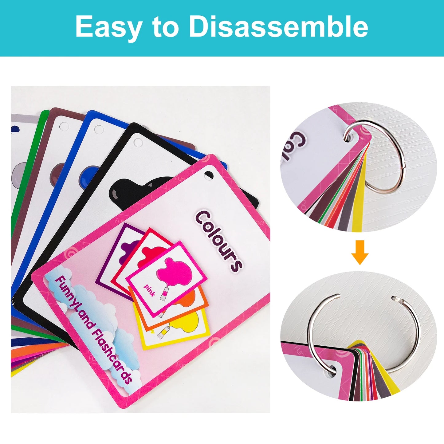 Read & Write English: Kids 3-8 Years English Words Cards Vocabulary Building Montessori Learning Toys Kindergarten Teaching Aids Educational Flashcard