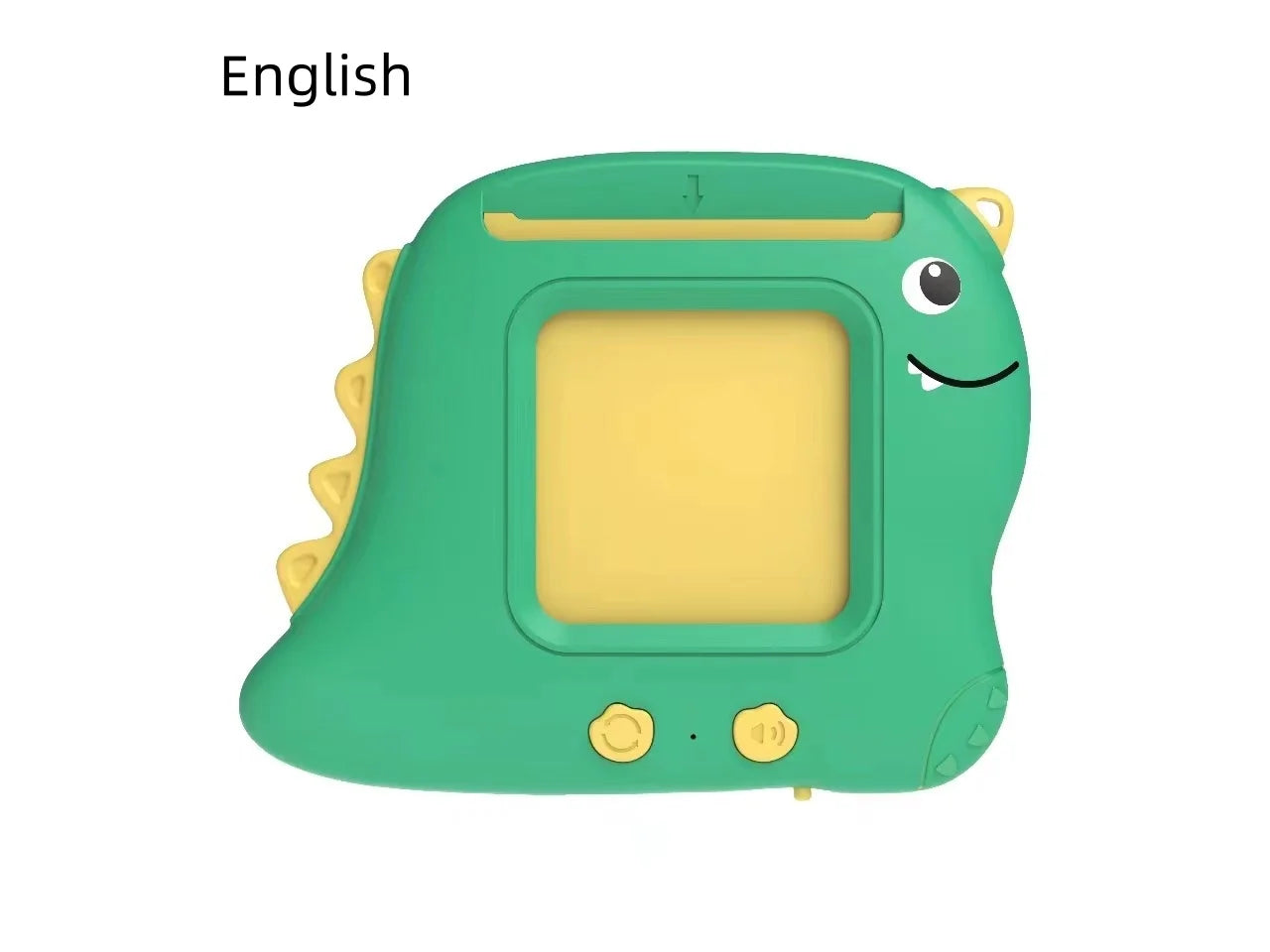 English: Little Dinosaur Learning Machine for Children, Talking Flash Card (English,Spanish,French)