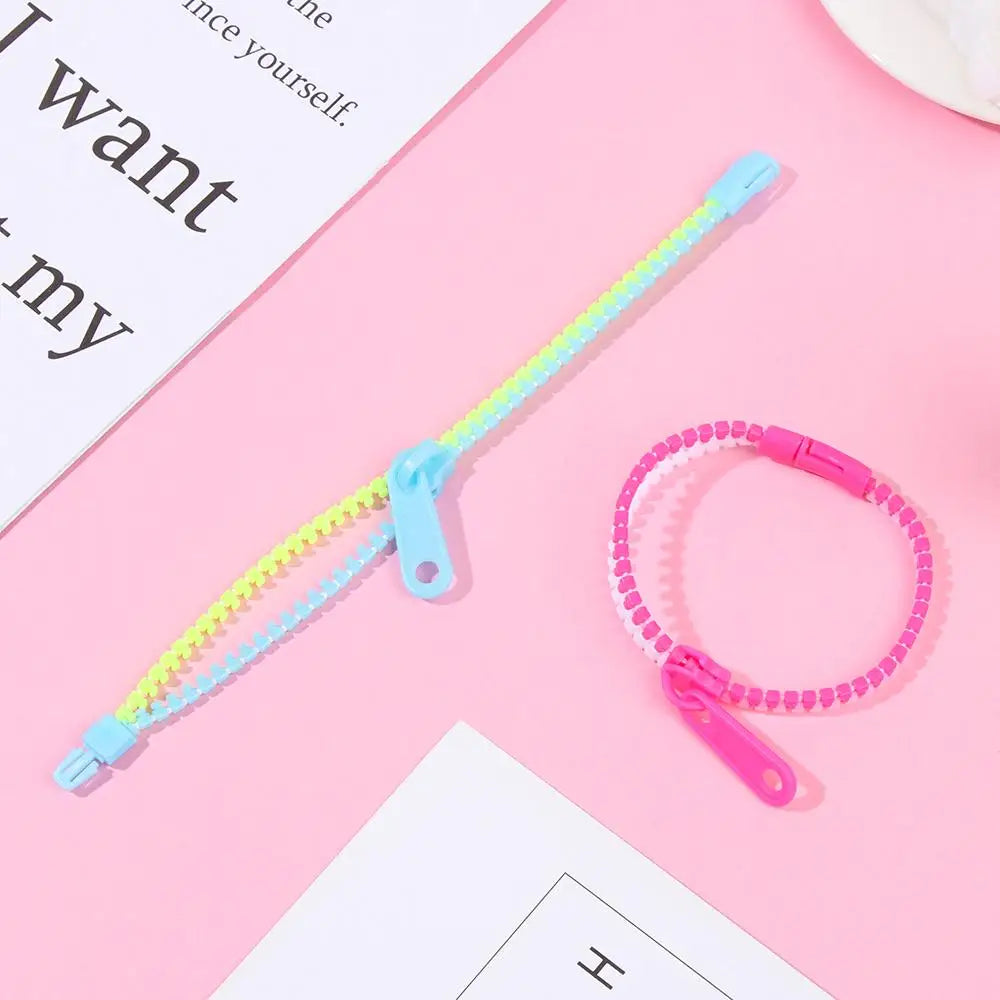 1 PC Sensory Zipper Fidget Bracelets Zip Stim Bracelet Toys Stress Anxiety Relief Autism ADHD Toys Fashion Jewelry Accessories