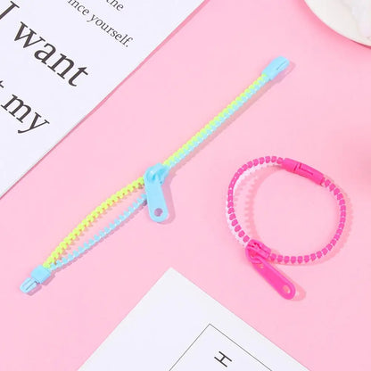 1 PC Sensory Zipper Fidget Bracelets Zip Stim Bracelet Toys Stress Anxiety Relief Autism ADHD Toys Fashion Jewelry Accessories