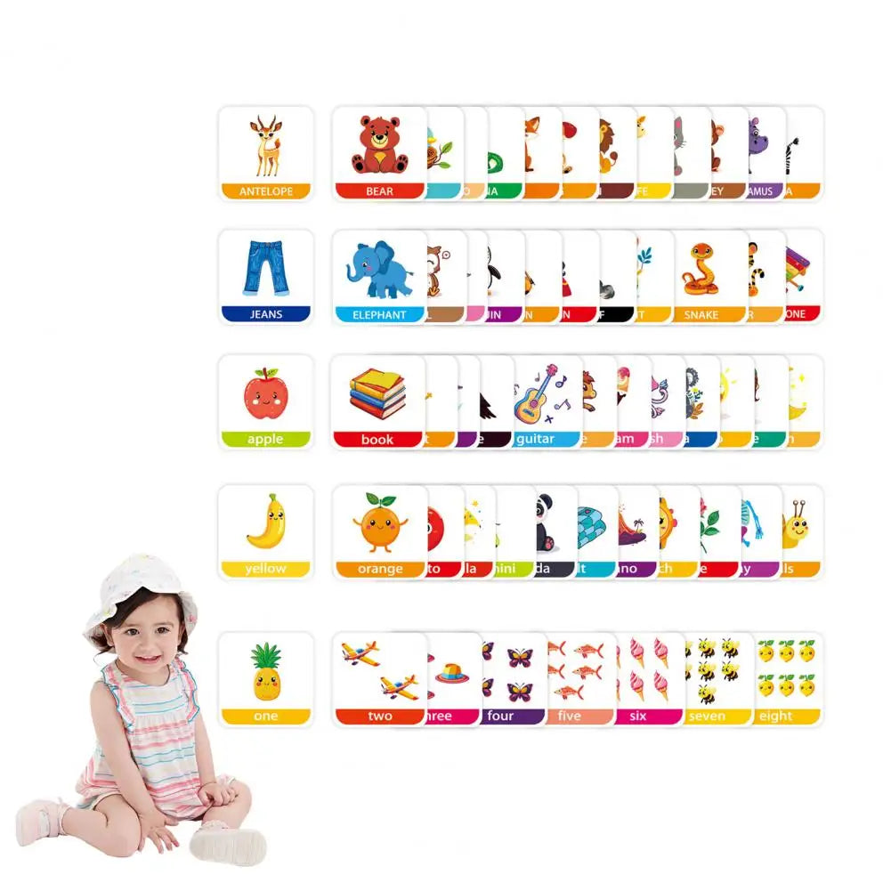 Alphabet & Numbers: Kids Flash Cards for Preschool. Learn the Alphabet, English Words, Shapes, Colors, and Numbers
