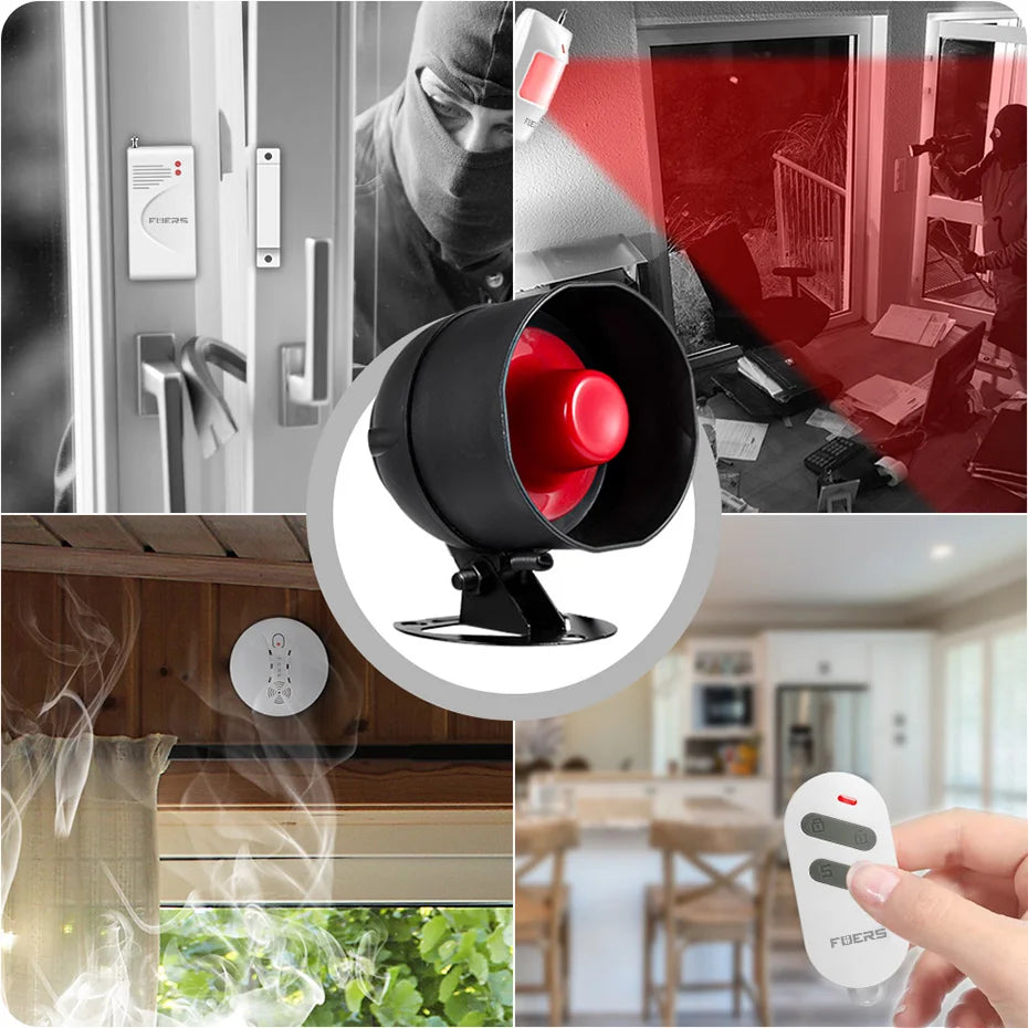 Home Alarm Systems with Loud Siren Speaker