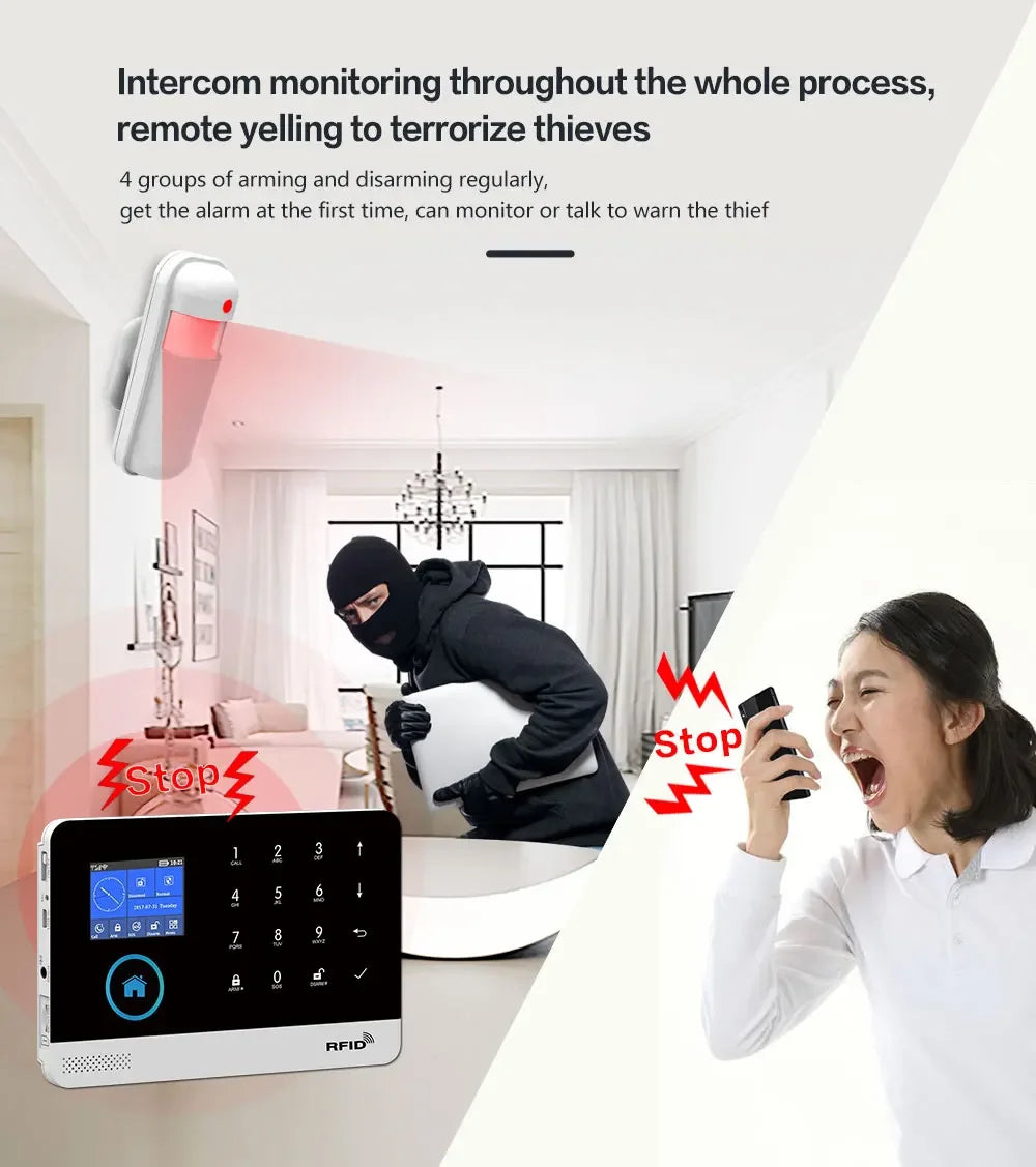 Home Alarm Systems, a 4G Intelligent Wireless Security Device