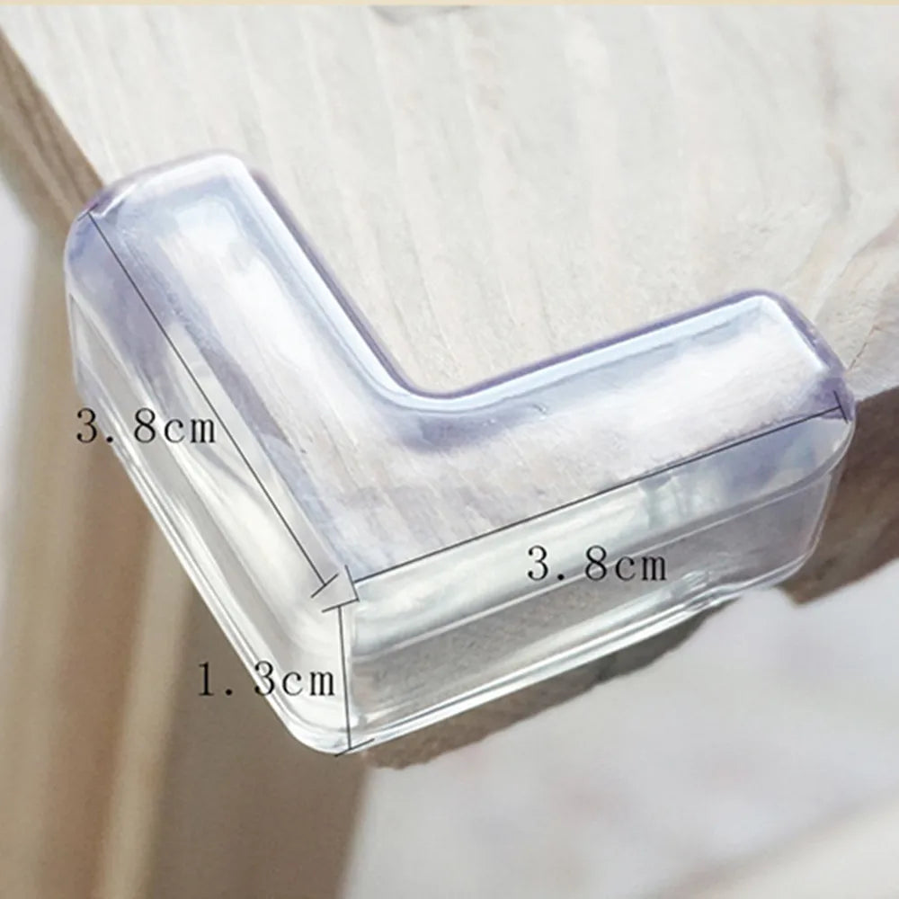 4Pcs/set Baby Safety L Shape Transparent Protectors for Table & Furniture Guards