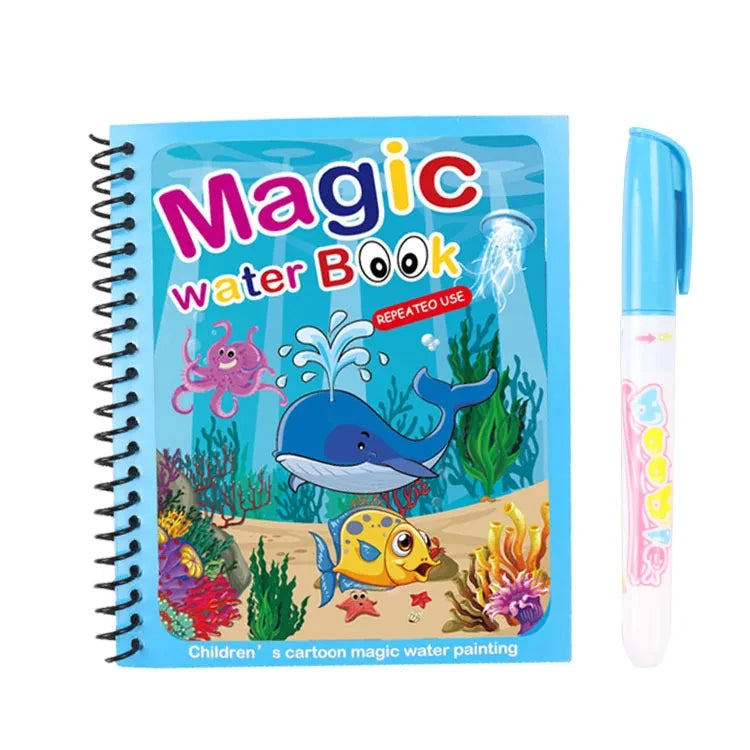 Motor Skills: Magic Water Painting/Reusable Children Activity books