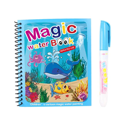 Motor Skills: Magic Water Painting/Reusable Children Activity books
