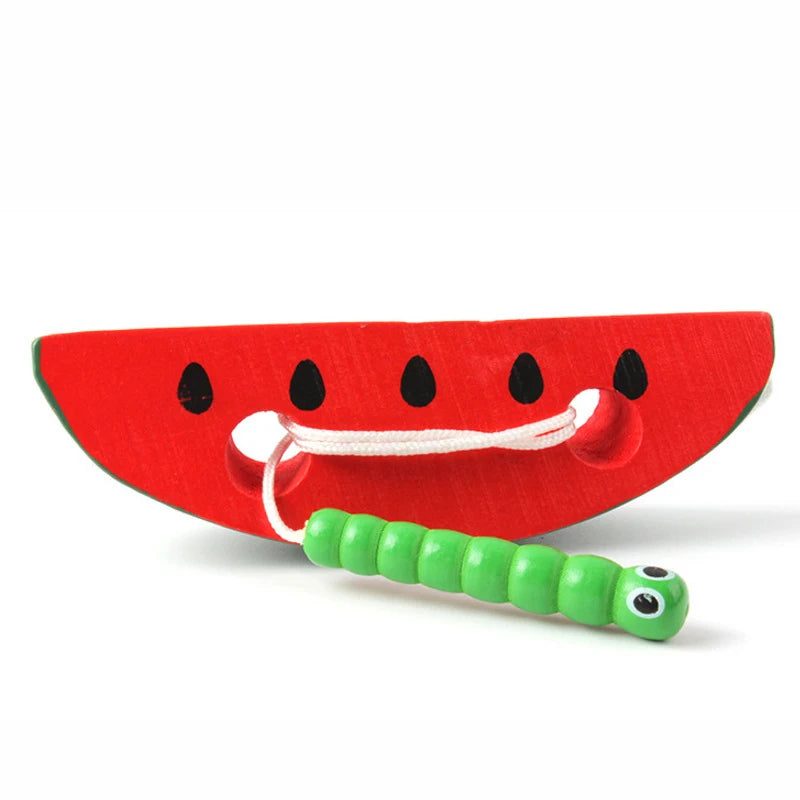 Primary Lacing Beads Educational Montessori Stringing Toy Autism Toys Toddlers Kids Preschool Children Training Gifts