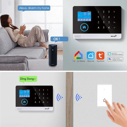 Home Alarm Systems with Motion Cameras,Smart House App Control