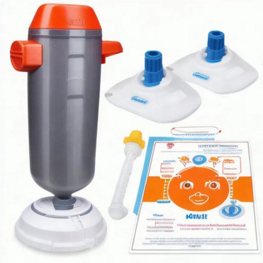 Deluxe Automatic Choking Rescue Device for Kids/adults with 3 Masks. Portable Strong Suction Home Emergency Kit