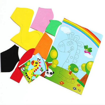 Motor Skills: 3D Paste Sponge Toys, Foam Sticker Puzzle Game for Children (20 Pcs)
