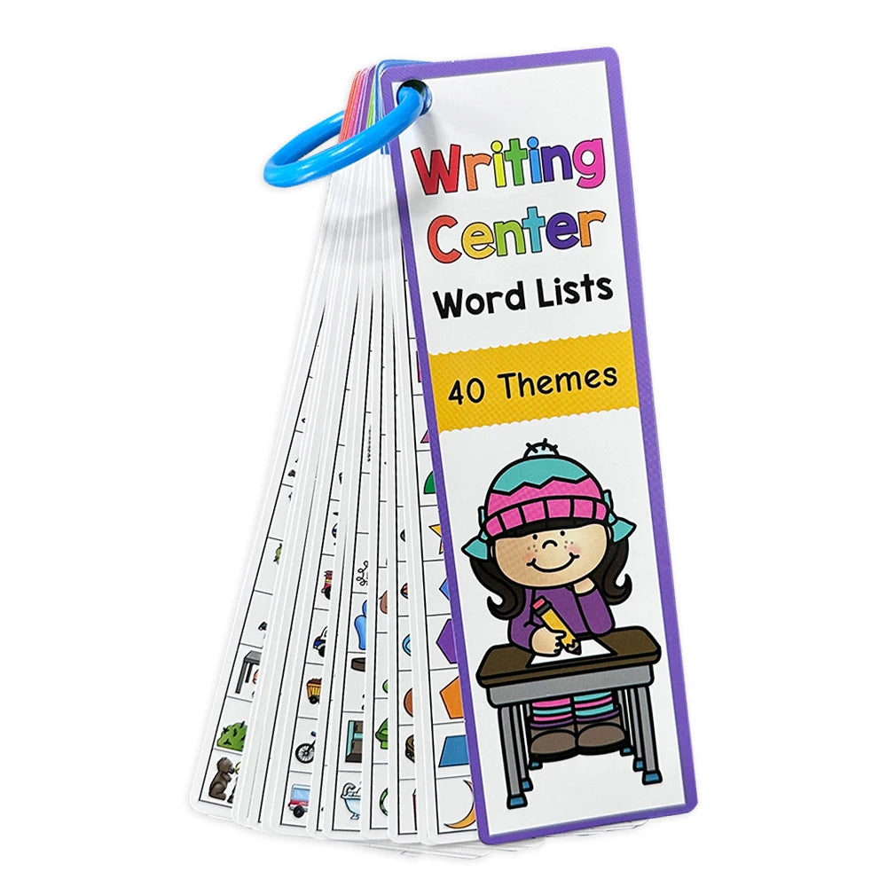 Reading & Speech: Autistic Kids Montessori English Word Lists Cards, ESL Teaching Materials Sight Words & Writing Vocabulary Building