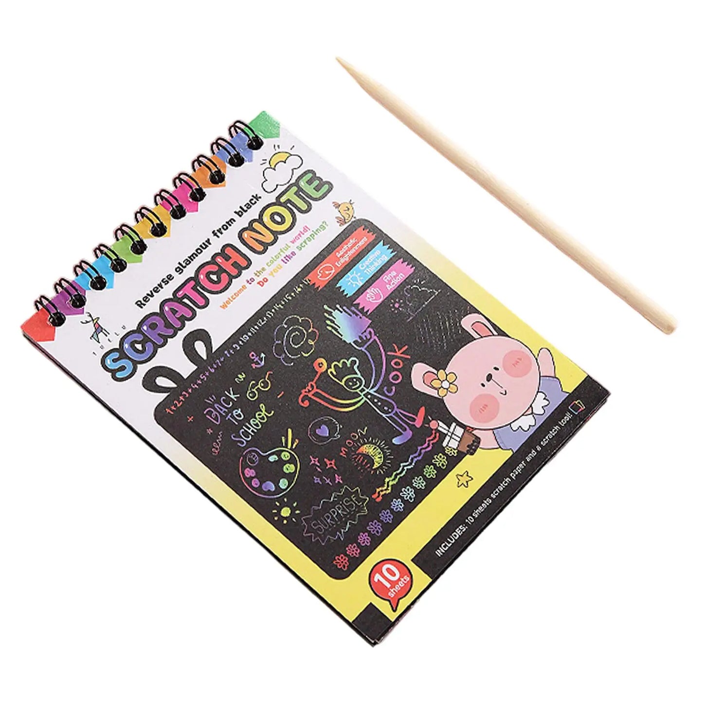 Motor Skills: Preschool Learning (Do-it-Yourself) Drawing Scratch Painting