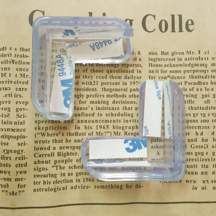 4pcs/set Children Safety Table Conner Protector Transparent Angle Form Furniture Edge Cover Guards Table Conner Proofing Case