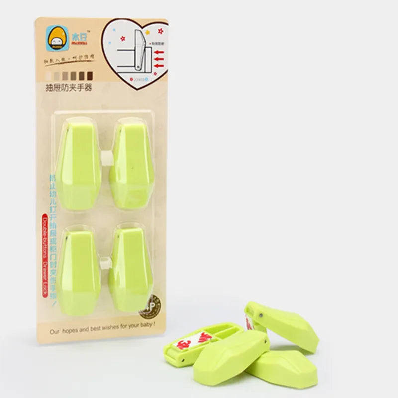 Child Safety: Door/Window/Drawer Child safety anti clamp (Won't Clamp on a Child) product(4 pcs)