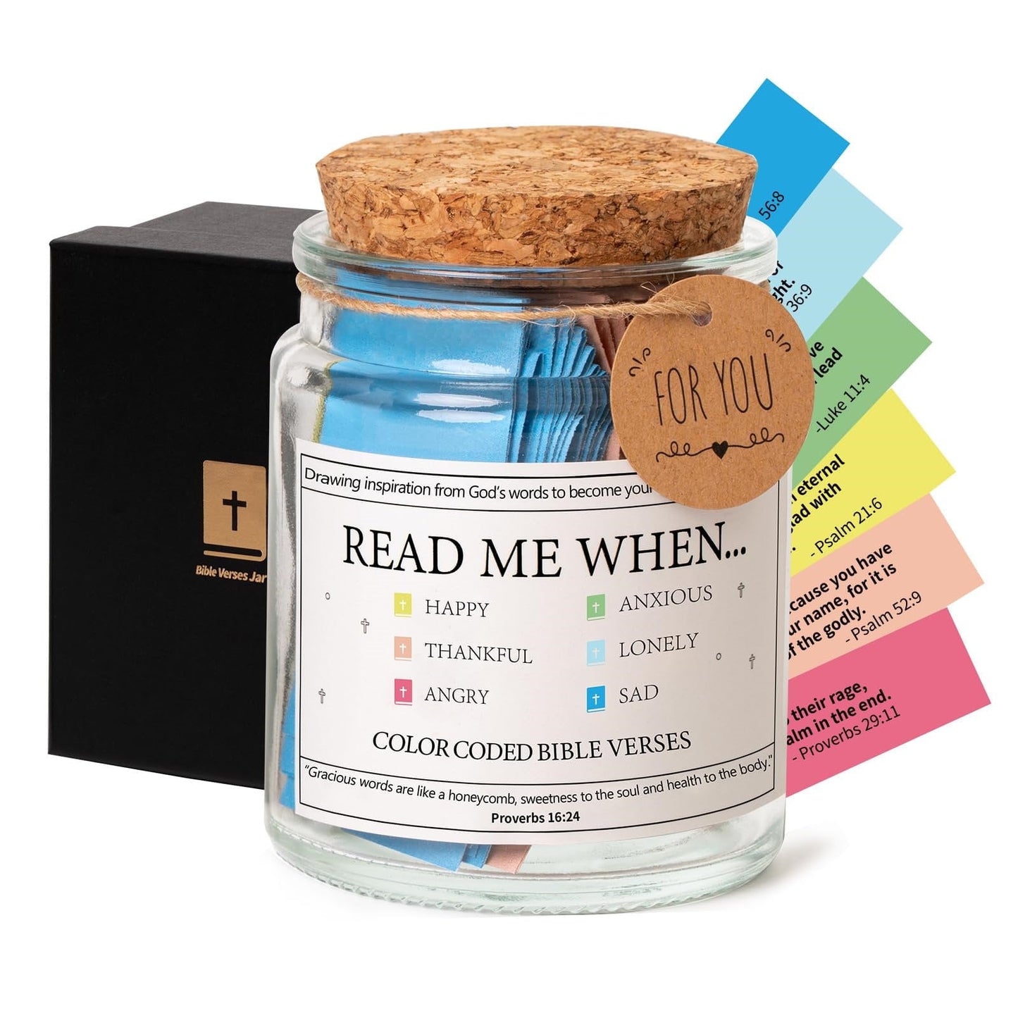 XKOOKI Toys,Christian Gifts for Women,Bible Verse a Jar,Read Me When B