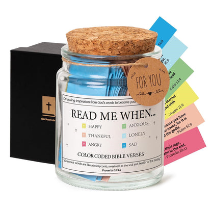 XKOOKI Toys,Christian Gifts for Women,Bible Verse a Jar,Read Me When B