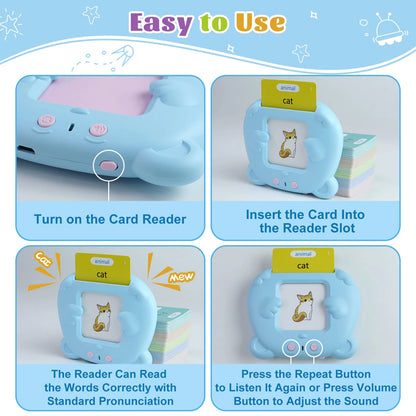 Toddler Toys for 2 3 4 5 Year Old Boys and Girls,Preschool Montessori Speech Therapy Autism Toys,Learning Montessori Toys,Speech Therapy Toys,510 Sight Words Talking Flash Cards
