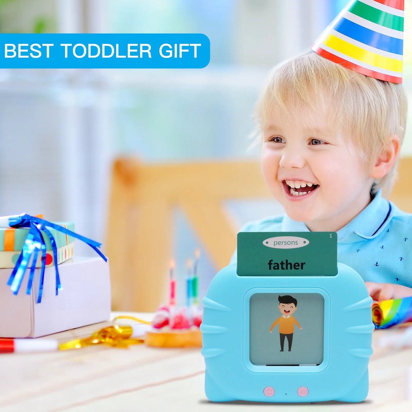 Talking Flash Cards, Montessori Toys for 2 3 4 5 6, Autism Toys Educational Toddler Learning Toys for Autistic Children, Speech Therapy Toys 224 Sight Words with Sound Effect for Kids