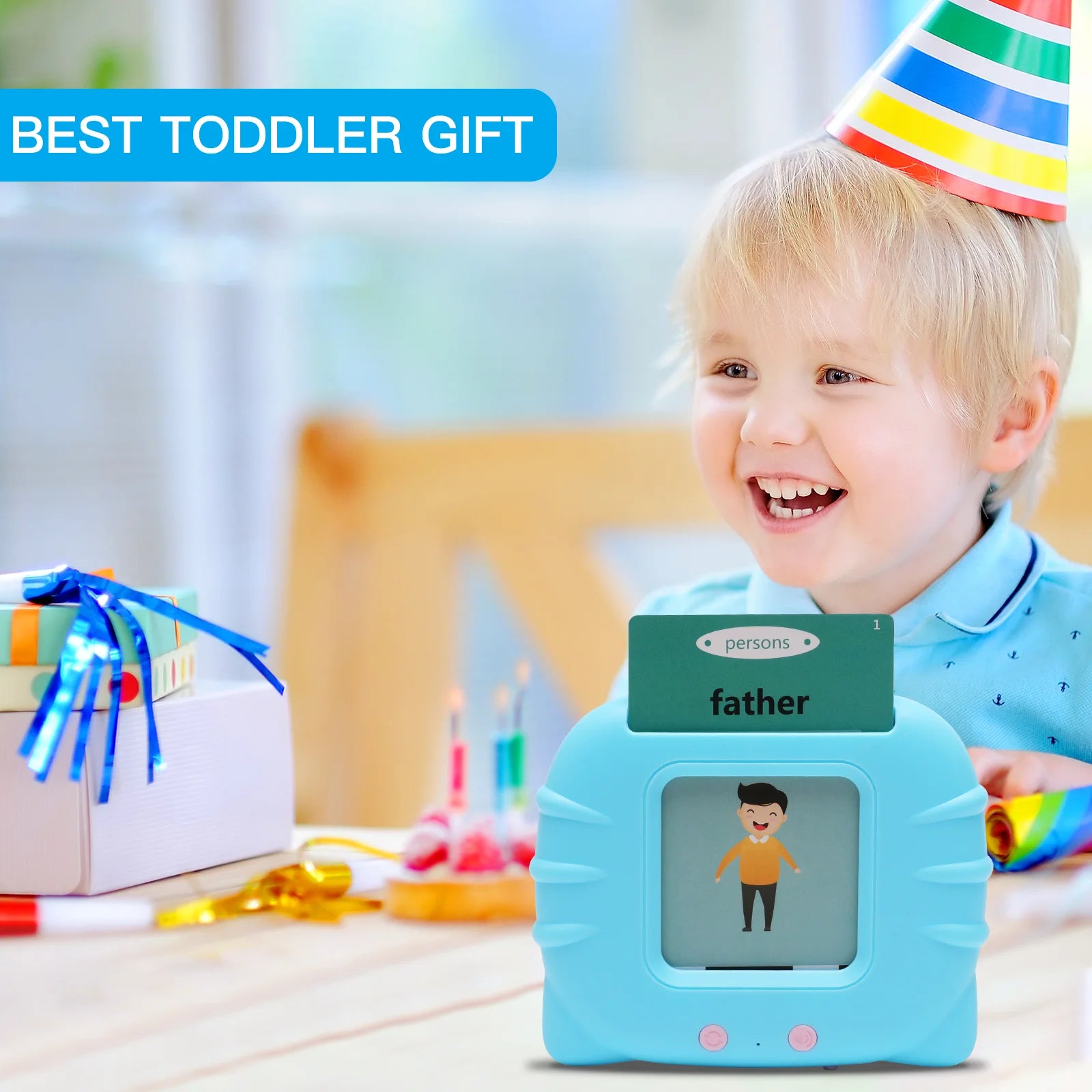 Talking Flash Cards, Montessori Toys for 2 3 4 5 6, Autism Toys Educational Toddler Learning Toys for Autistic Children, Speech Therapy Toys 224 Sight Words with Sound Effect for Kids