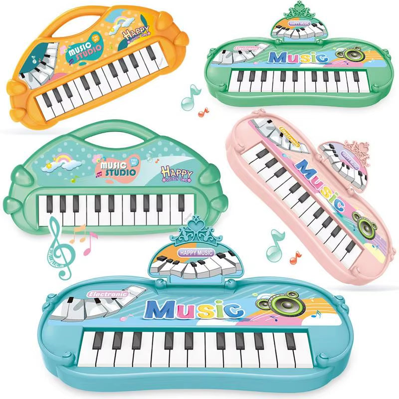 13 Key Portable Music Piano Keyboard Electronic Musical Instrument Toys Multifunctional Kids Learning Toys Birthday Gift