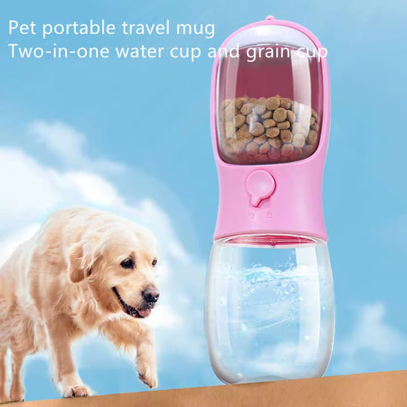 Multifunctional Pet Water and Food Dual-Use Cup for Cats and Dogs Portable Pet Drinking Bottle Supplies