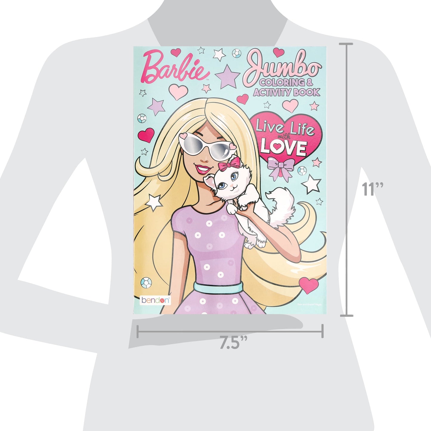 BARBIE Coloring Book 2 Title, for Learning Activity Drawing, 80 Pages, 2-Pack