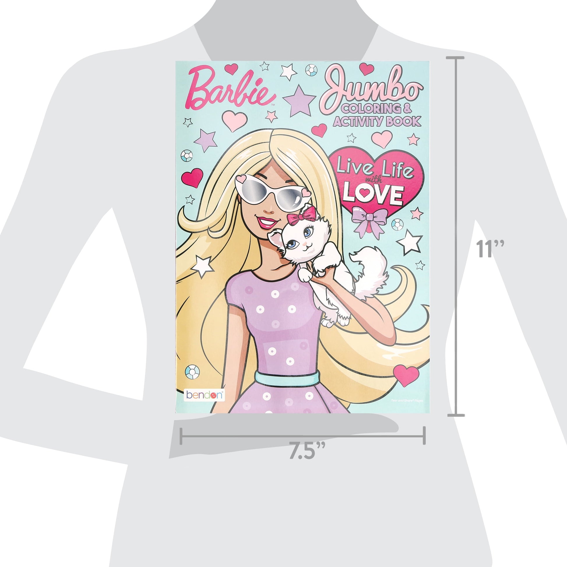 BARBIE Coloring Book 2 Title, for Learning Activity Drawing, 80 Pages, 2-Pack