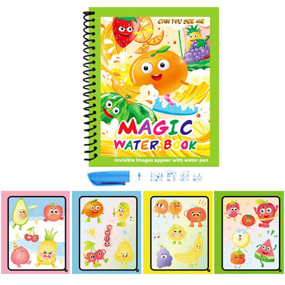 Coloring Books Painting Toy Magic Water Drawing Books Toddler Graffiti Toy DIY Craft Toys for Children Gifts