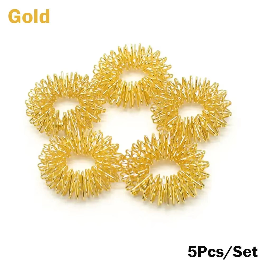 1/2/5/10/20Pcs Spiky Sensory Finger Massage Ring Acupuncture Ring Health Care Body Massager Relax Hand Massage Tool Home Office