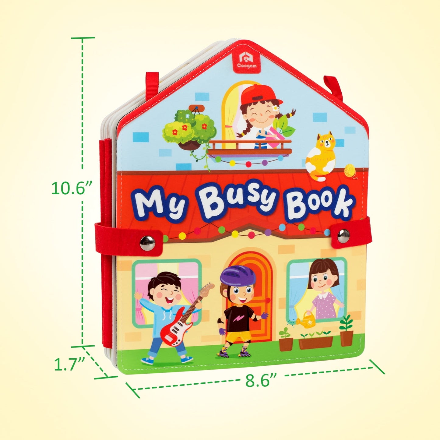 Coogam toddler activities Montessori Busy Book, Activity Busy Sensory