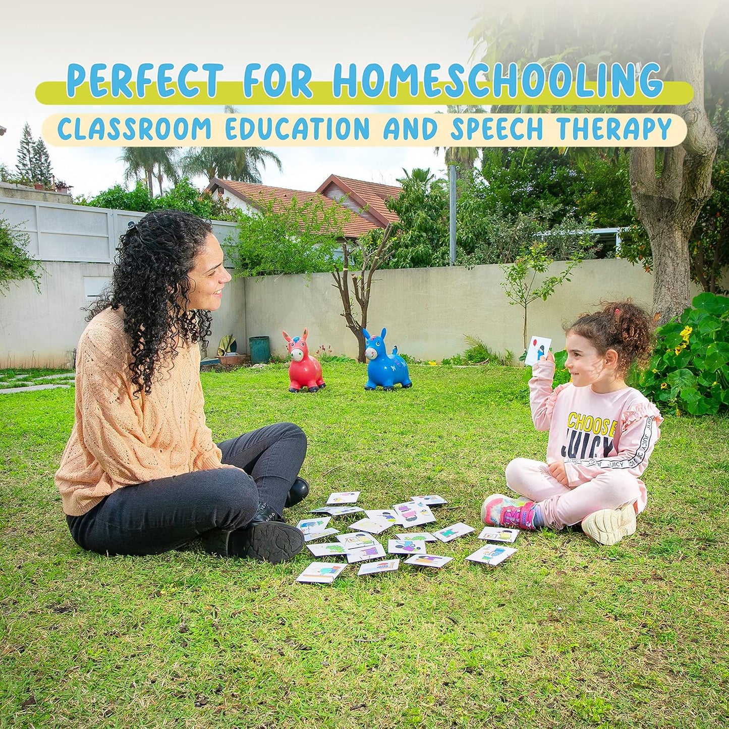 Milim Speech Therapy Toys for Toddlers Age 2 and up - Speech Therapy Materials, Autism Tools Flash Cards Sentences, Toddler Speech Therapy Games, ABA Speech Therapy Toys for Toddlers 3-4, Because