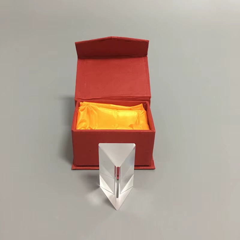 Physics Science Toys Triple Prism Glass Reflecting Color Light Spectrum Learning Educational Toys for Children School Teaching
