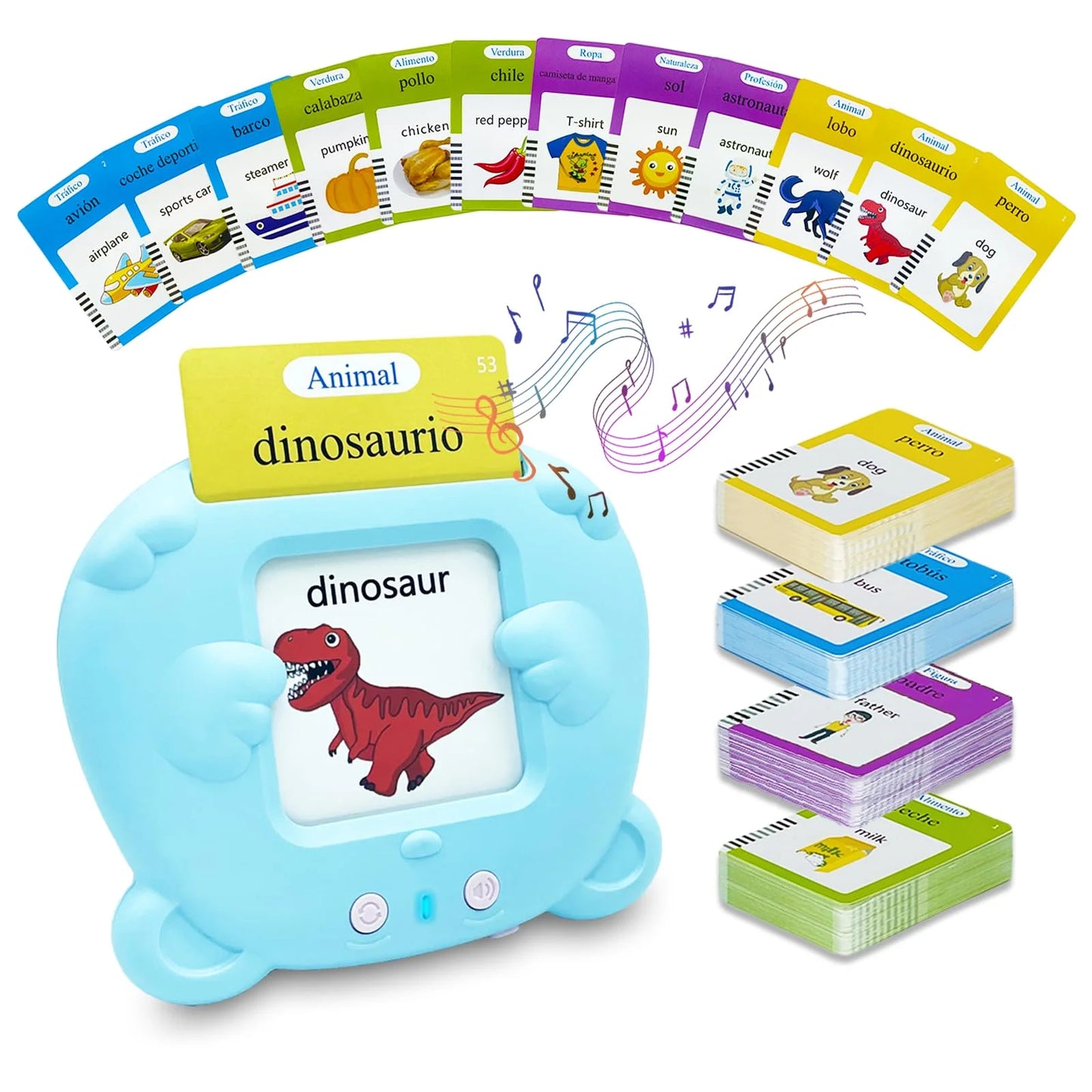 Talking Flash Cards Learning Toys for 1-6 Years Old Boys Girls,Autism Sensory Toys for Autistic Children,Speech Therapy Toys,Learning Montessori Toys,224 Sight Words(Blue)