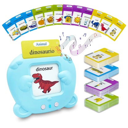 Talking Flash Cards Learning Toys for 1-6 Years Old Boys Girls,Autism Sensory Toys for Autistic Children,Speech Therapy Toys,Learning Montessori Toys,224 Sight Words(Blue)