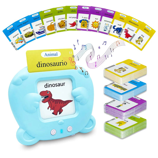 Talking Flash Cards Learning Toys for 1-6 Years Old Boys Girls,Autism Sensory Toys for Autistic Children,Speech Therapy Toys,Learning Montessori Toys,224 Sight Words(Blue)