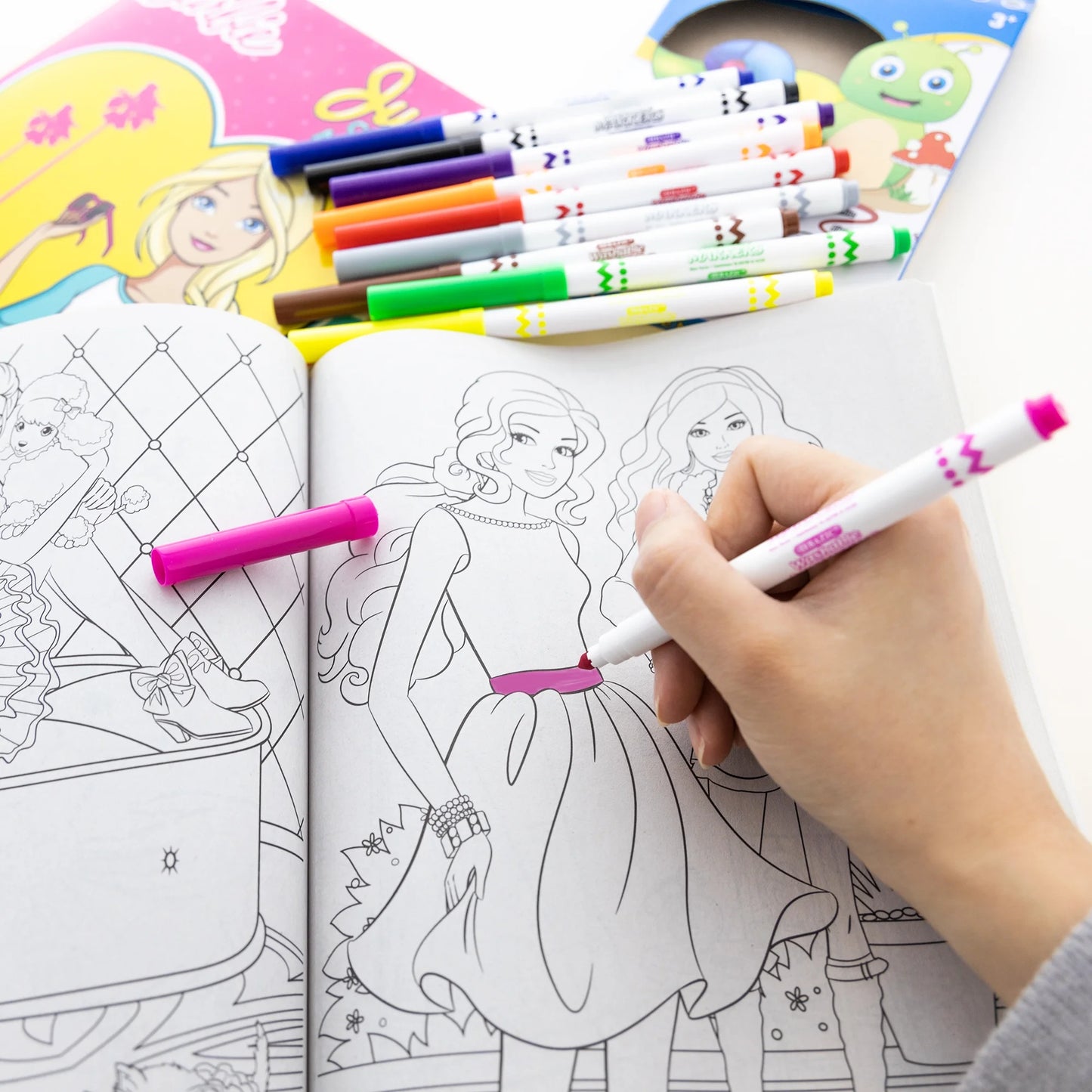BARBIE Coloring Book 2 Title, for Learning Activity Drawing, 80 Pages, 2-Pack
