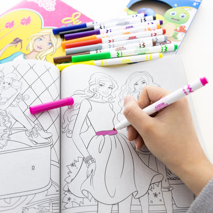 BARBIE Coloring Book 2 Title, for Learning Activity Drawing, 80 Pages, 2-Pack