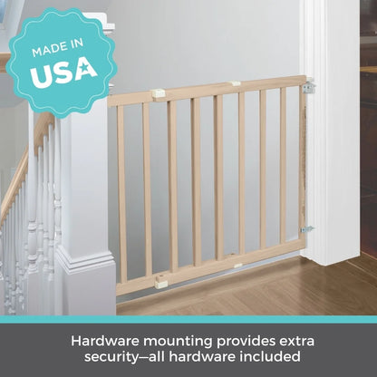 30 In. H X 28-42 In. W Wood Child Safety Gate