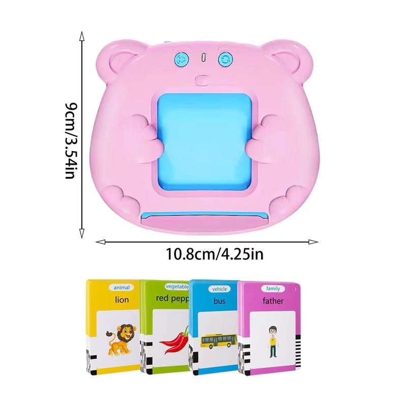 Reading Learning Machine Learning Animals Shape Color Learning Cards Machine with 112 Cards Talking Flash Cards Educational Toys