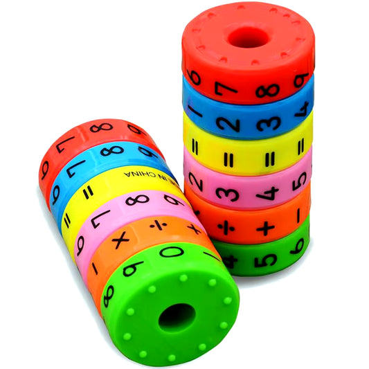 6 Pieces Magnetic Montessori Toys Early Learning Educational Toys for Children Math Business Numbers DIY Assembling Puzzles