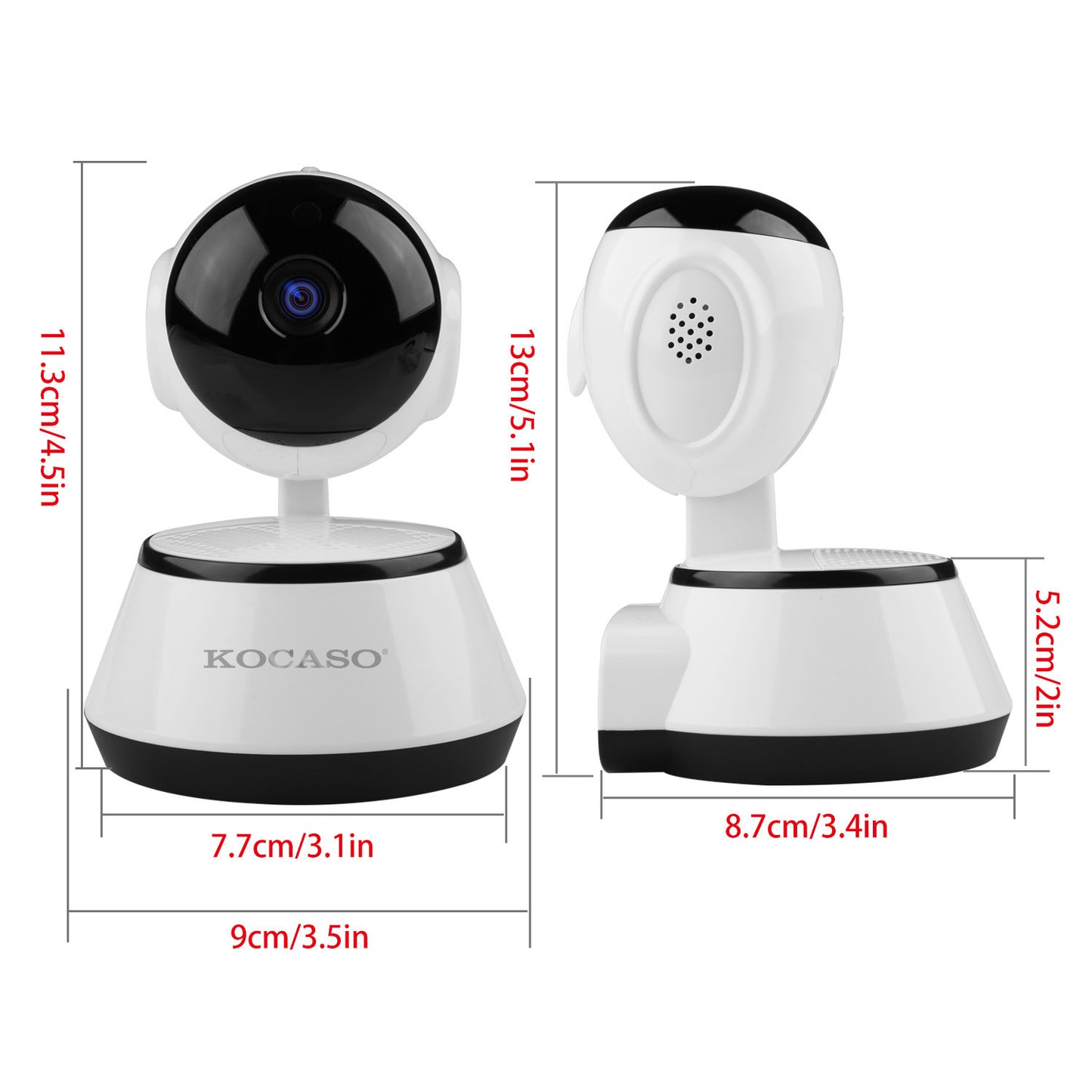 Motion Surveillance & Detection Wifi Camera with Night Vision (360*)