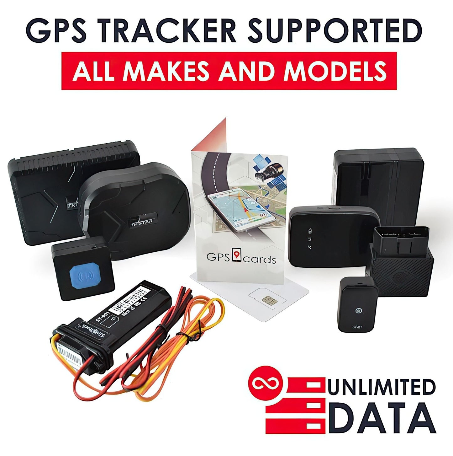 GPS Tracker SIM Card, Dog/Cat Realtime Collar Security Finder
