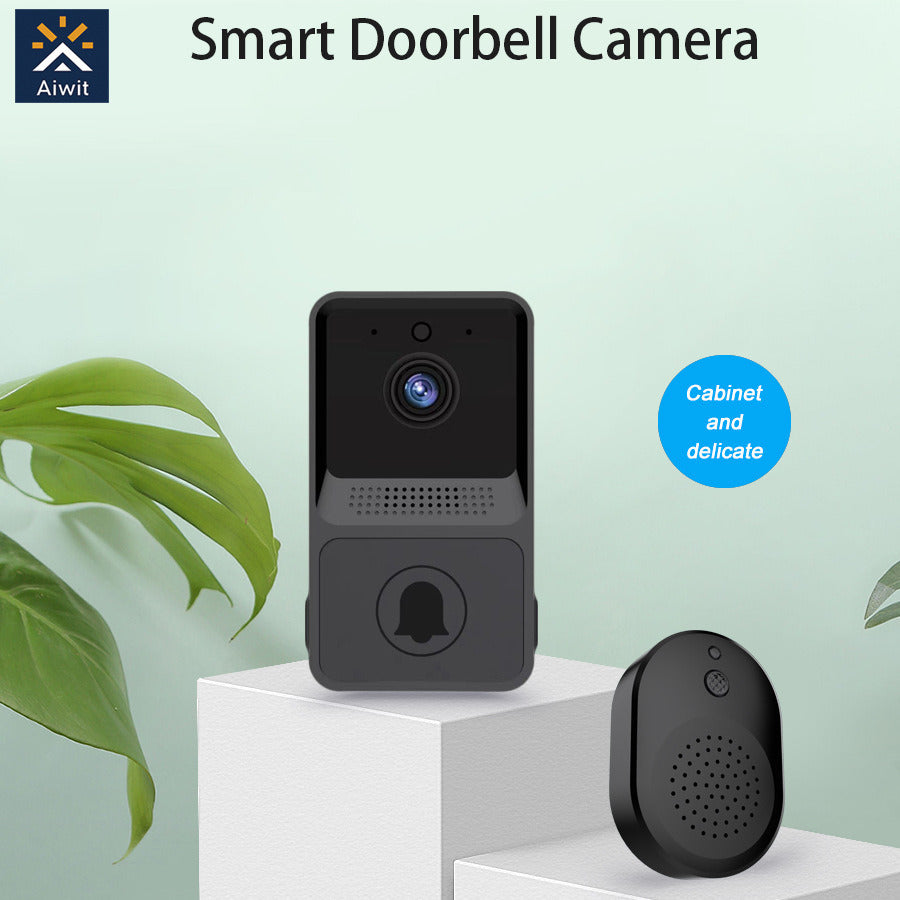 Smart Home Voice Phone Door Bell Video Camera with Peephole
