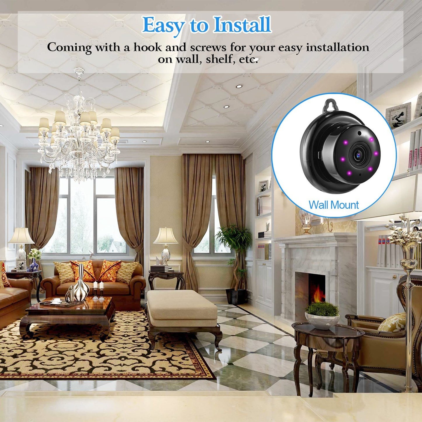 Home Surveillance Camera Night Vision Motion Detection