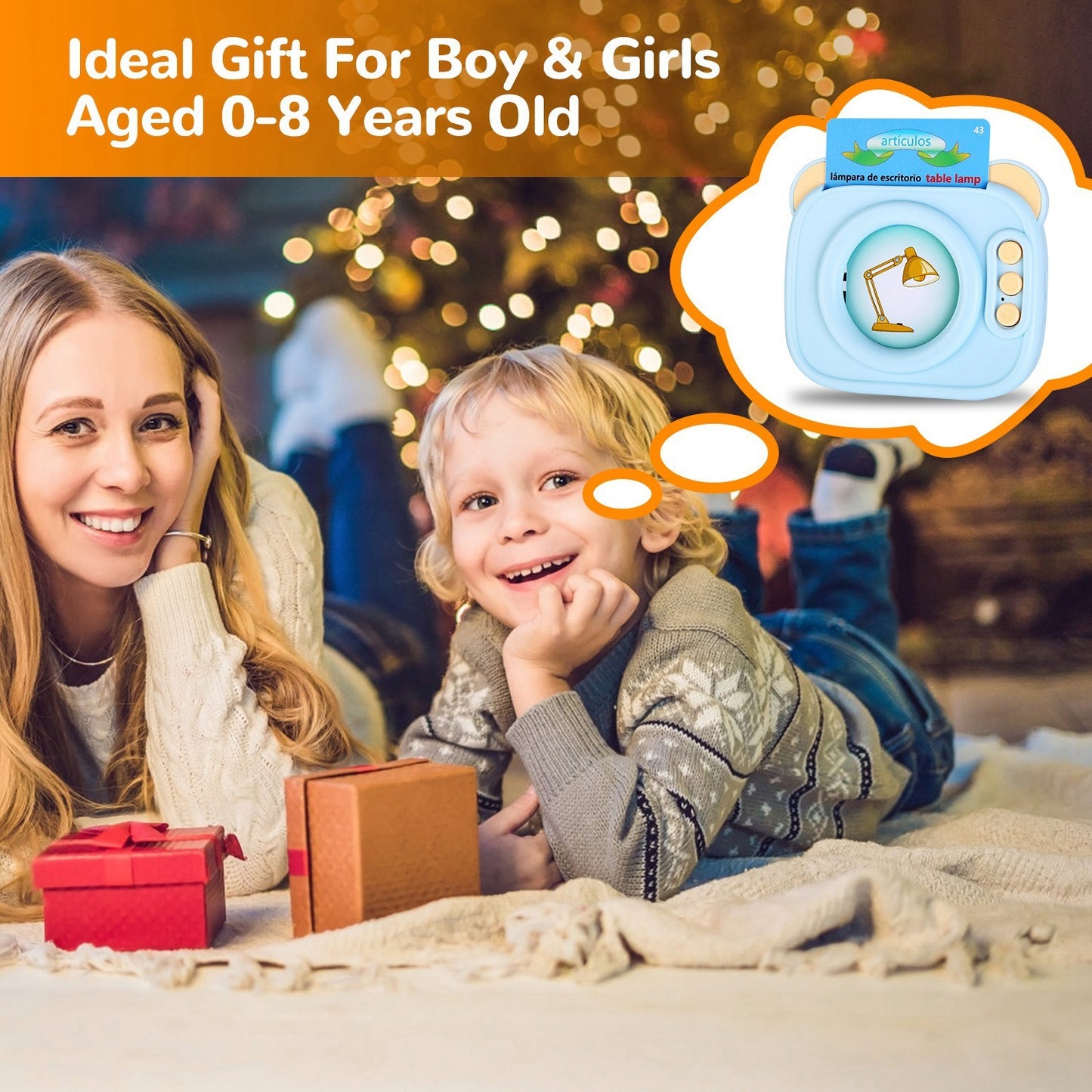 Talking Flash Cards 224 Sight Words Bilingual, Spanish & English(Age 1-8 Yrs Old)